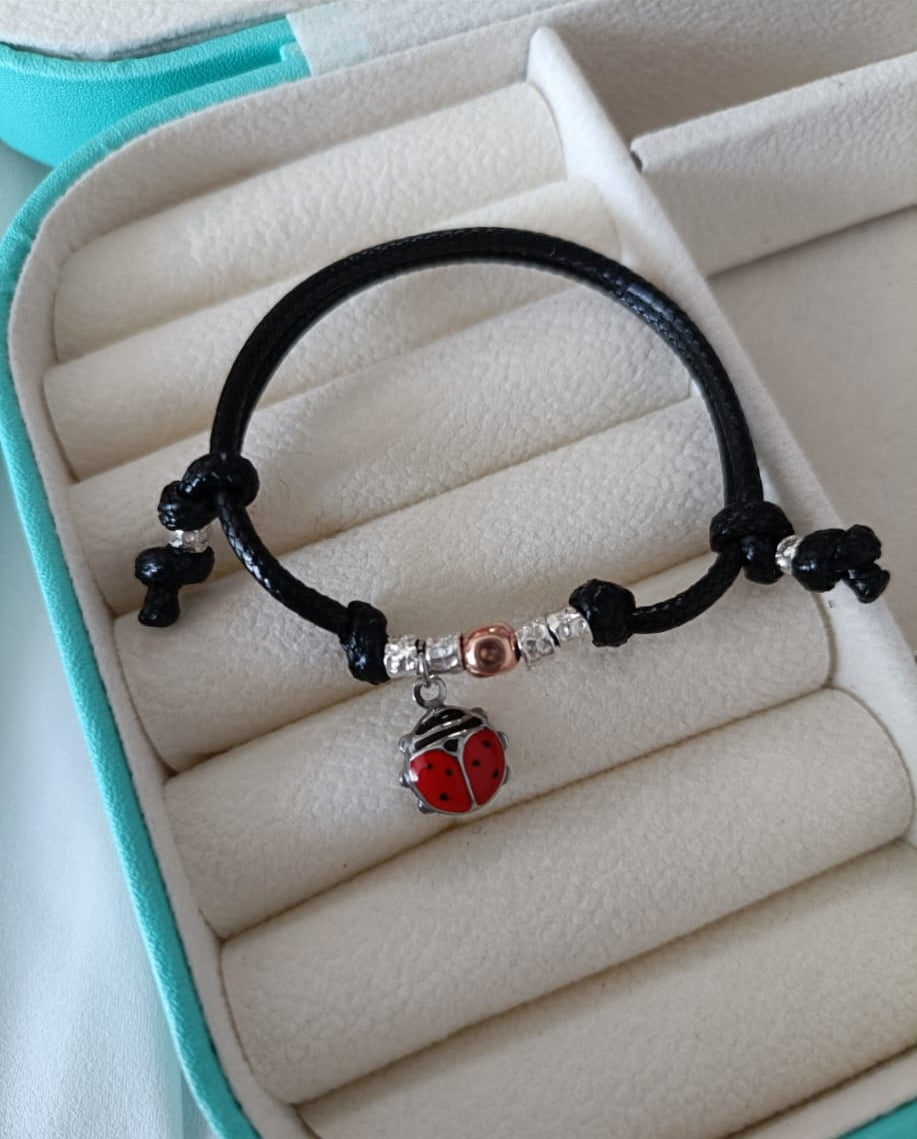Bracciale nodino baby 5 granelli senza ciondoli