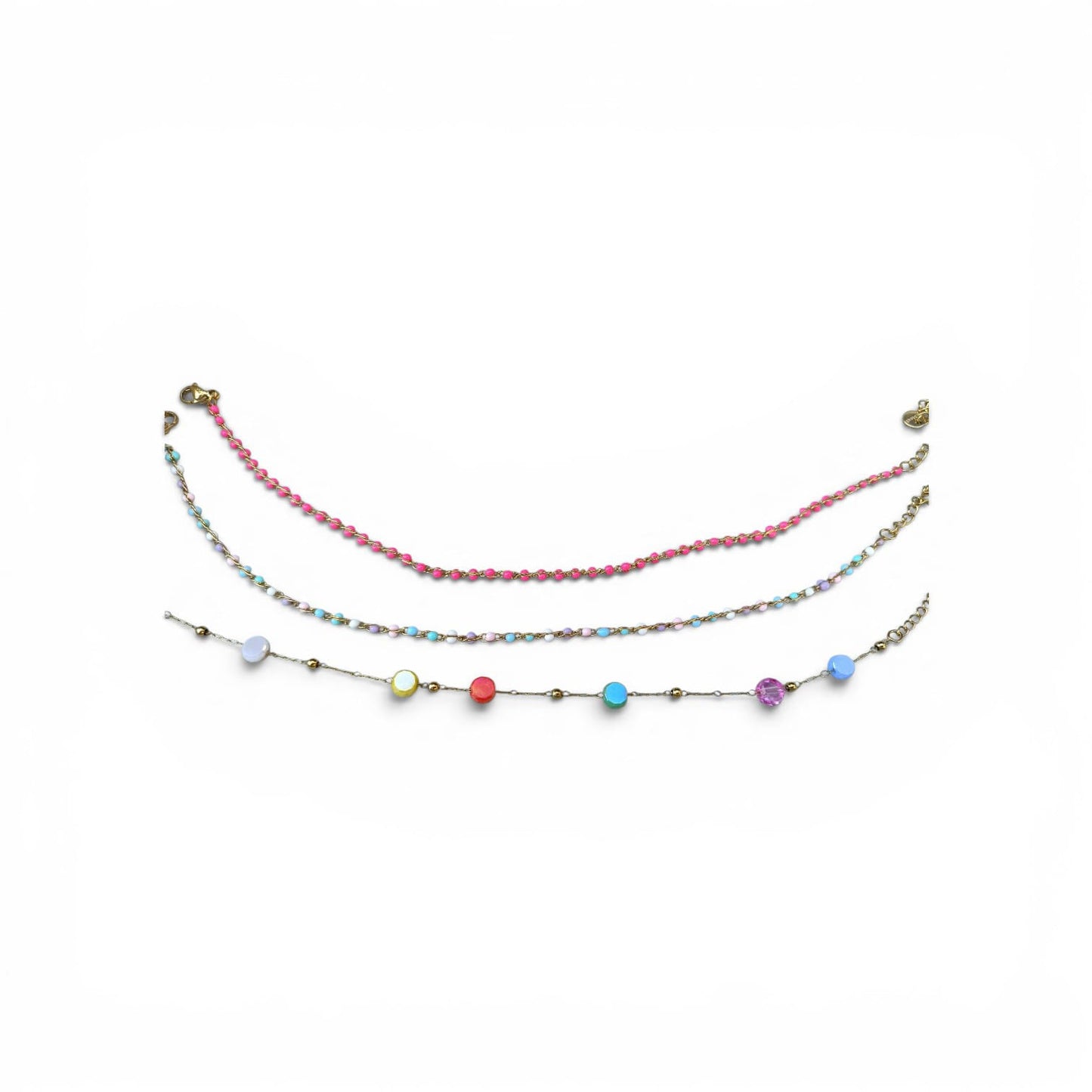 Cavigliera sfere multicolore
