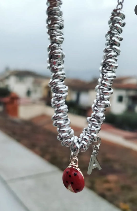 Bracciali nodini medi e coccinella