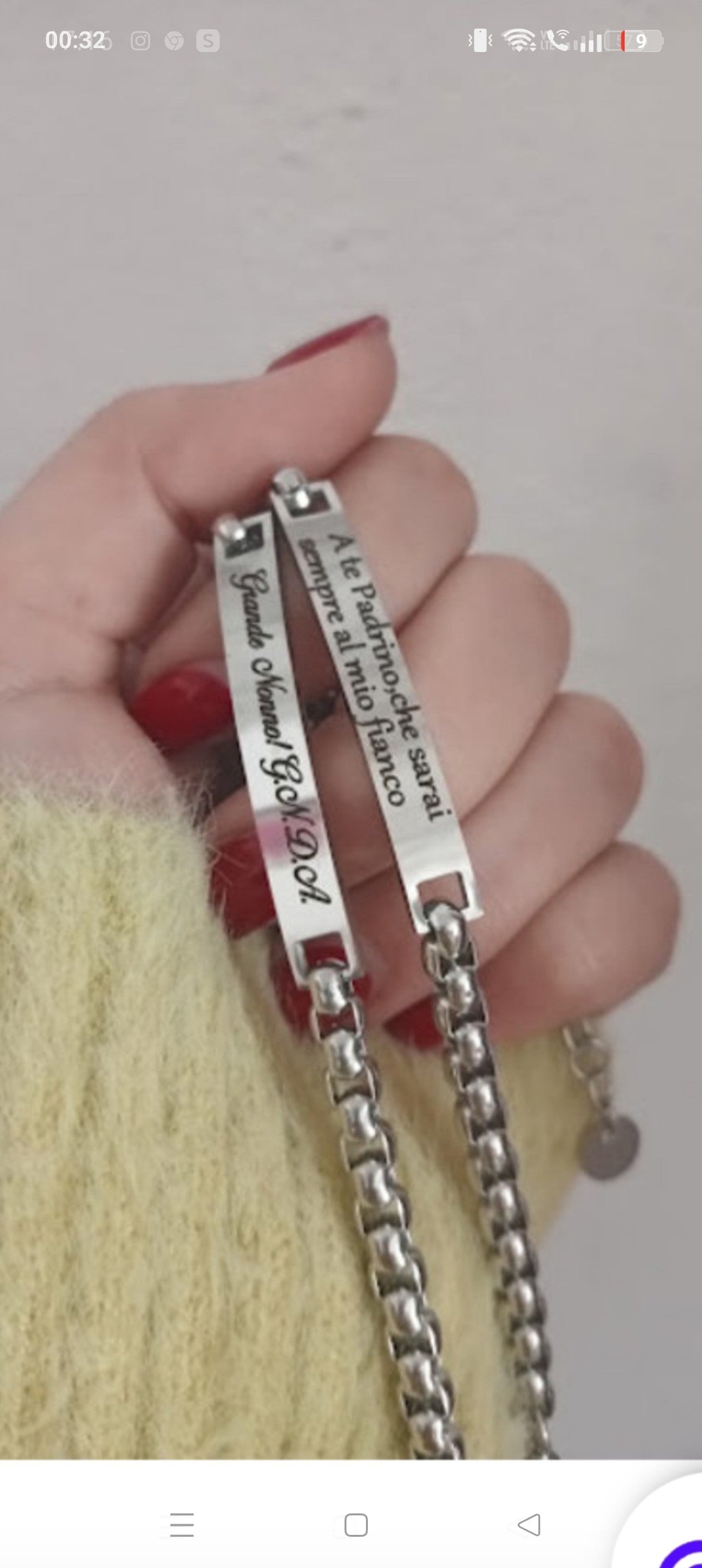 Bracciale uomo incisione personalizzata