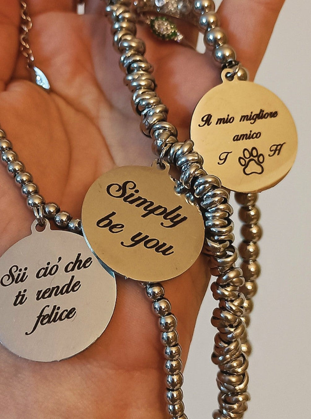 Bracciale incisione personalizzata