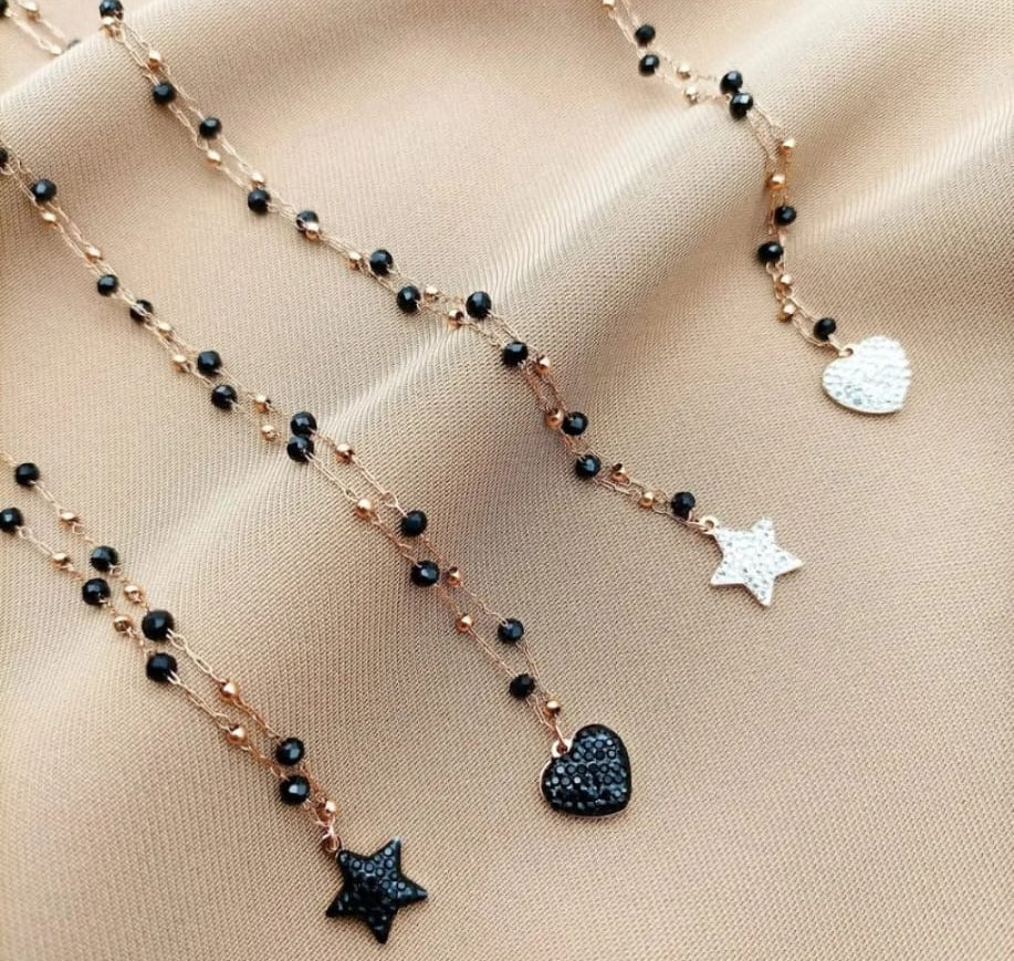 Bracciale catenina rosario con charms