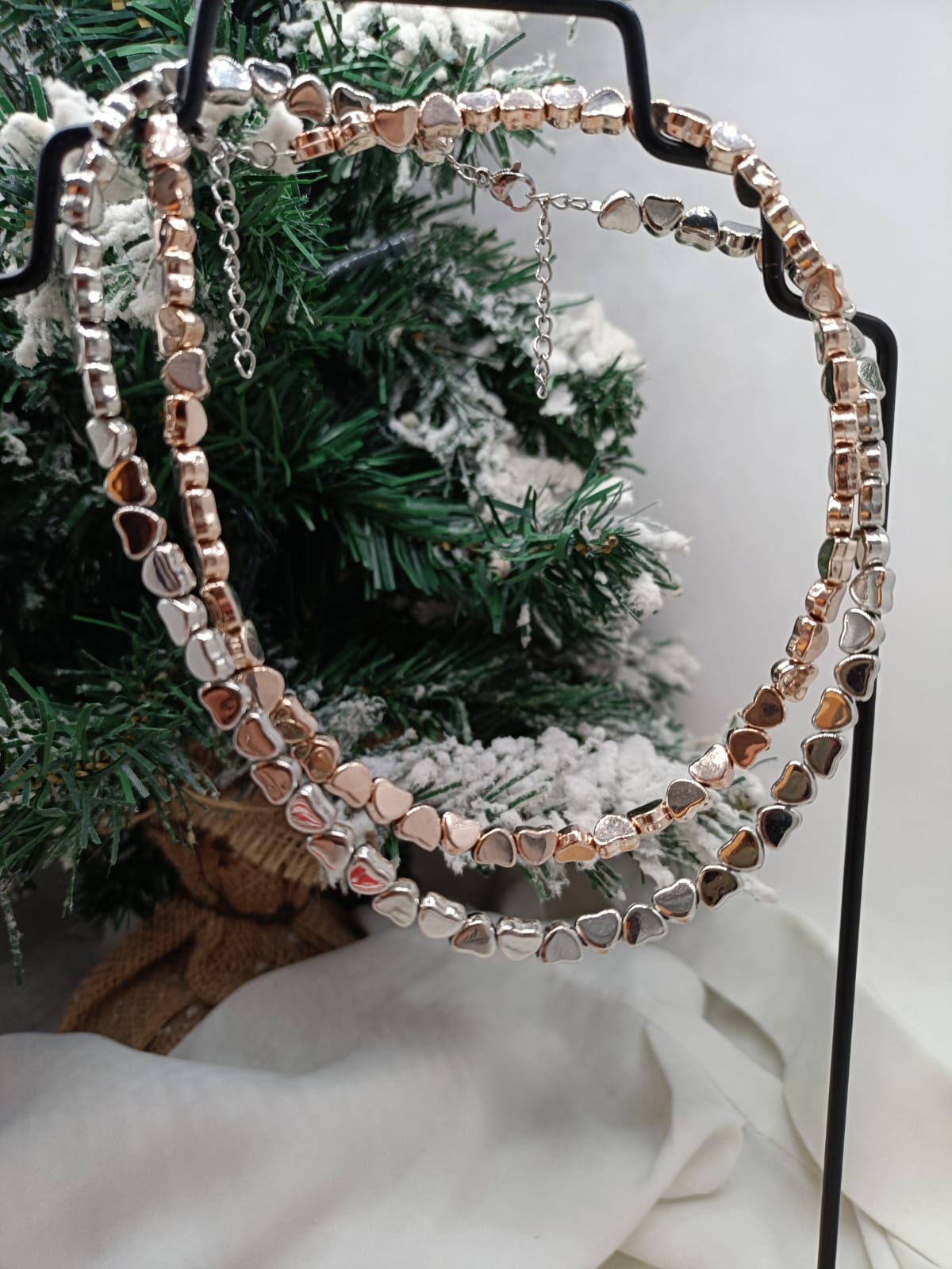 Collana stelle ematite