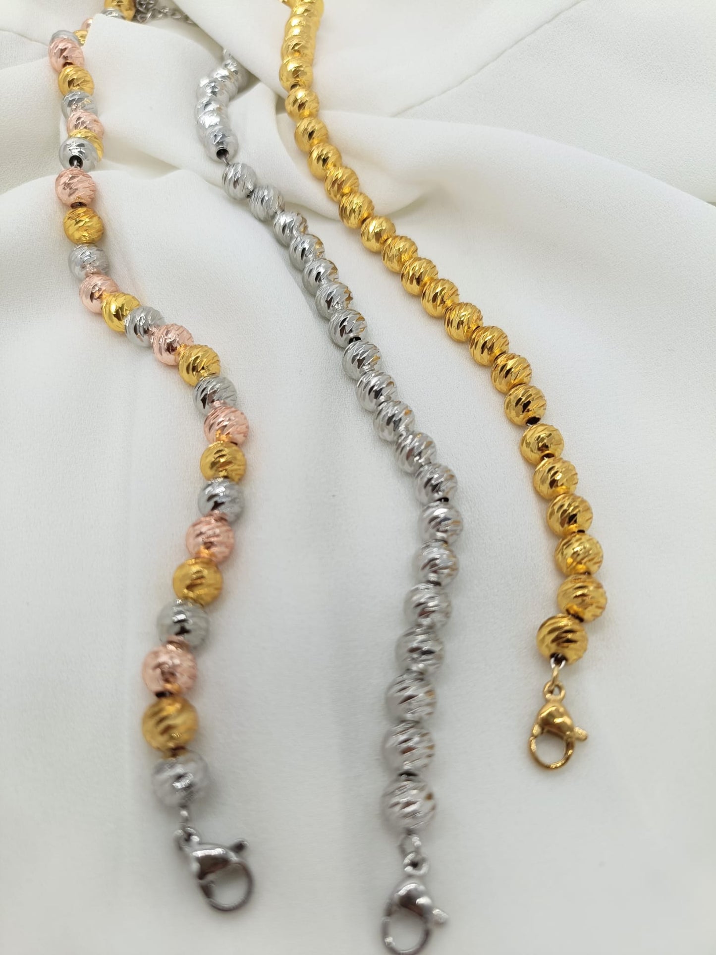 Bracciali sfere sfaccettate