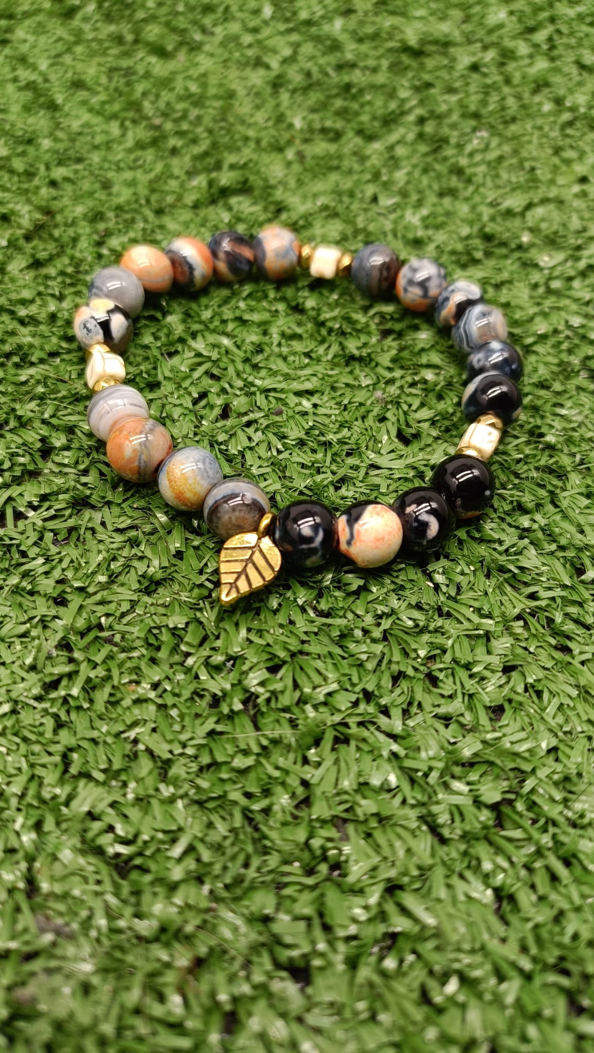 Bracciale pietra Agata di Fuoco