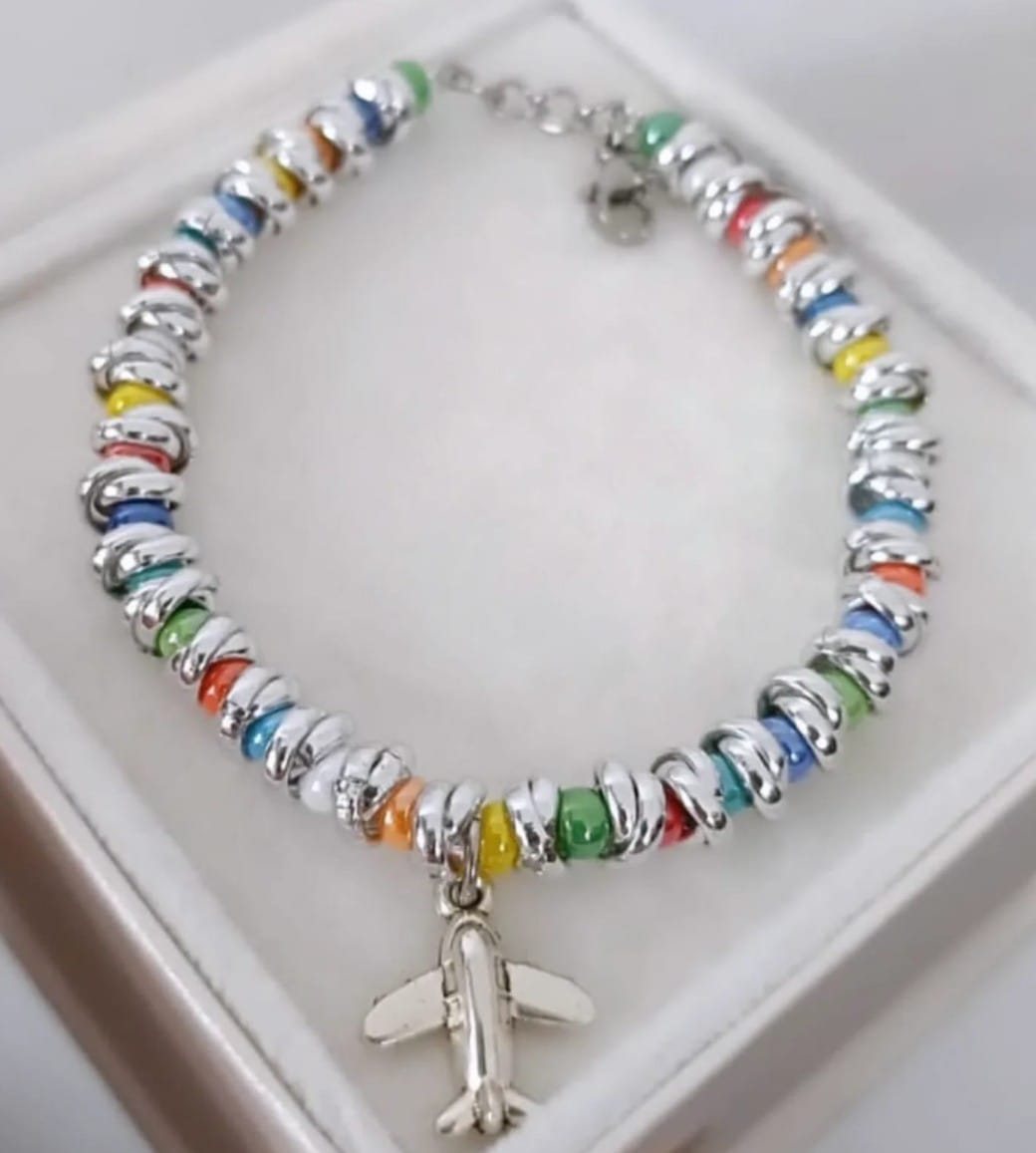 Bracciali sfere ceramica e nodini