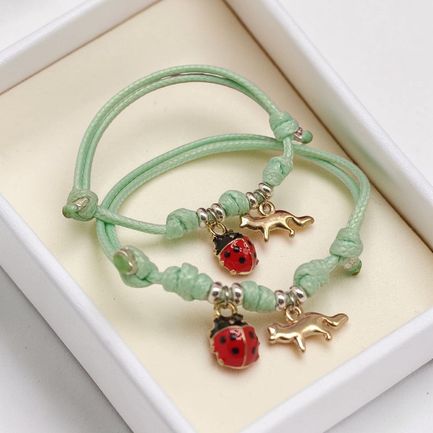 Bracciale adulto e baby, rondelle e charms