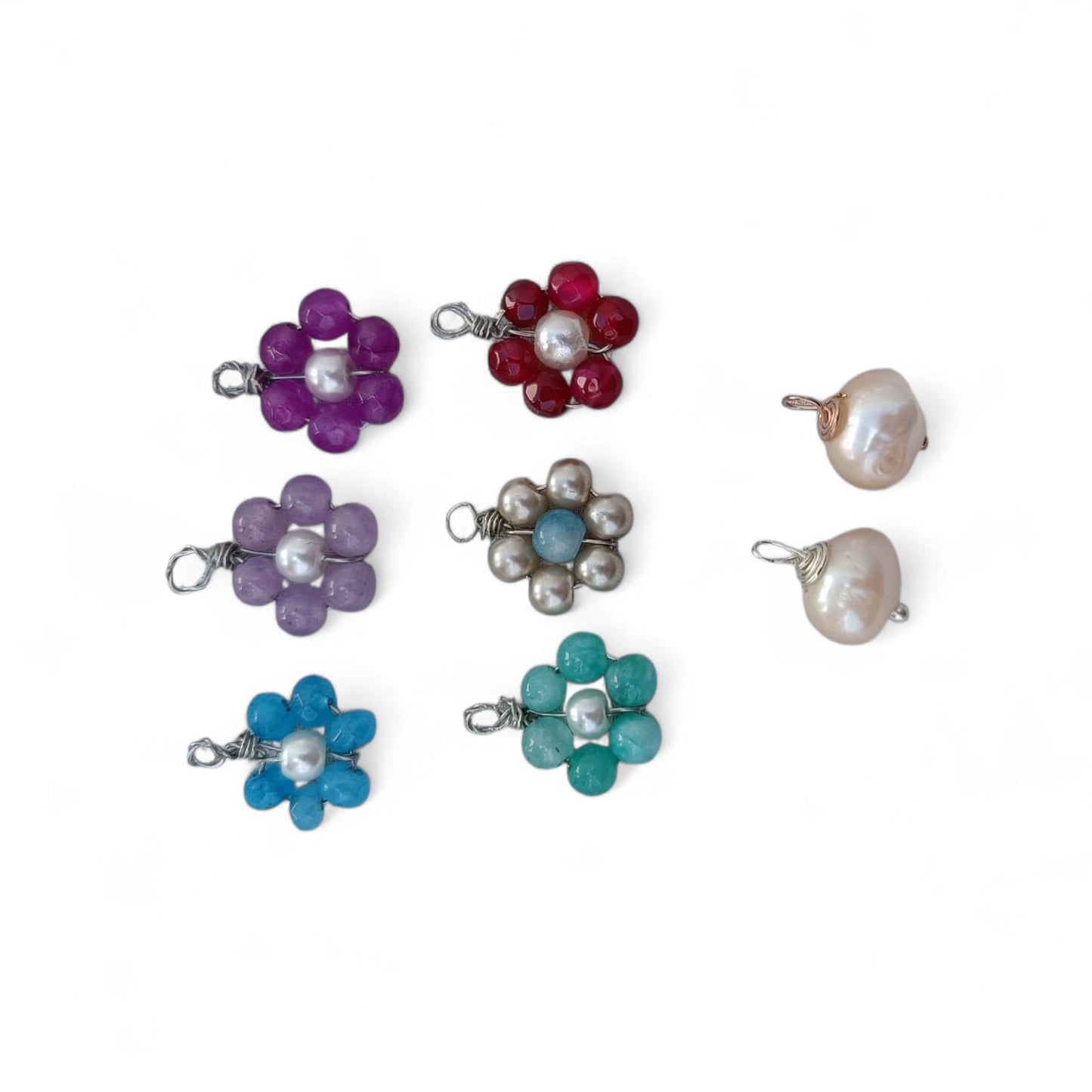 Charms fiore perle