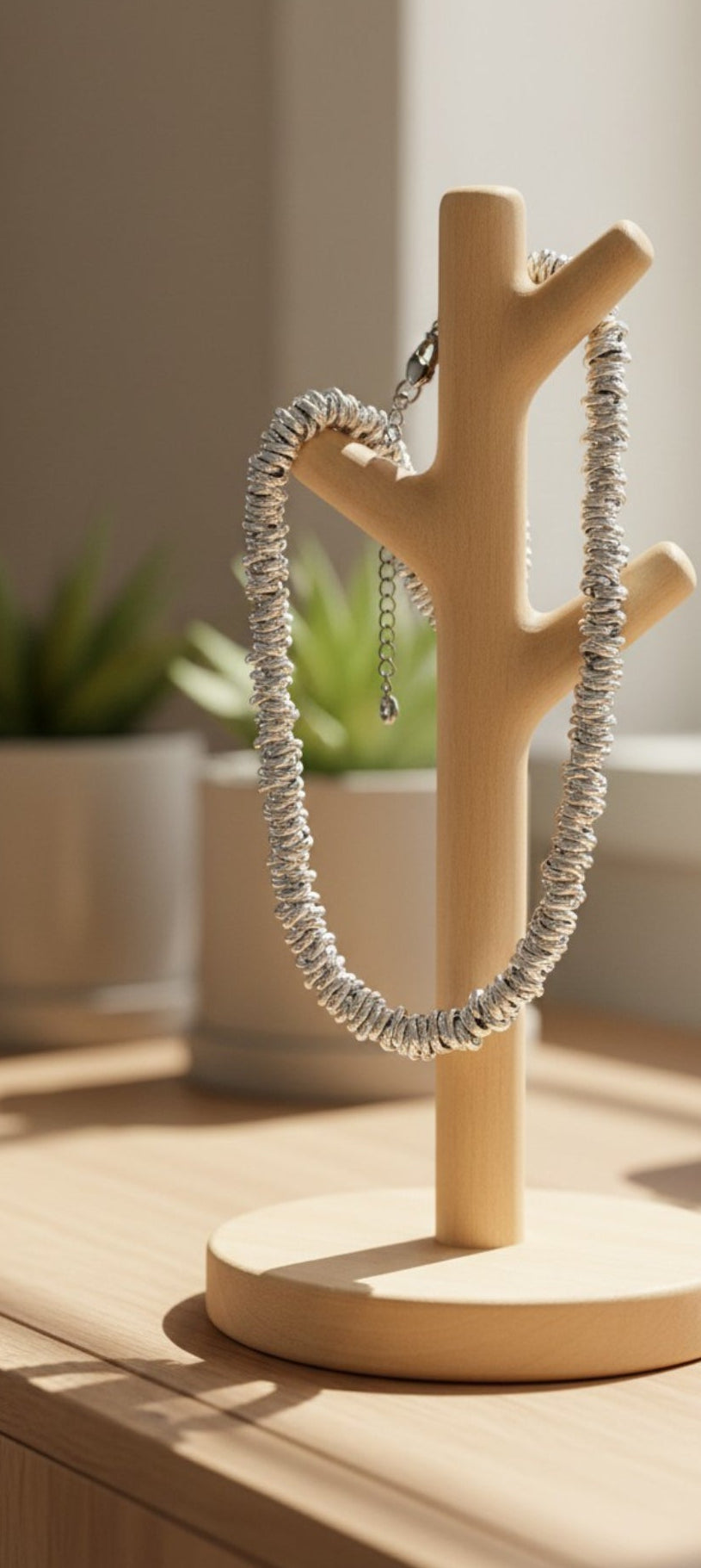 Collana nodini medi argento